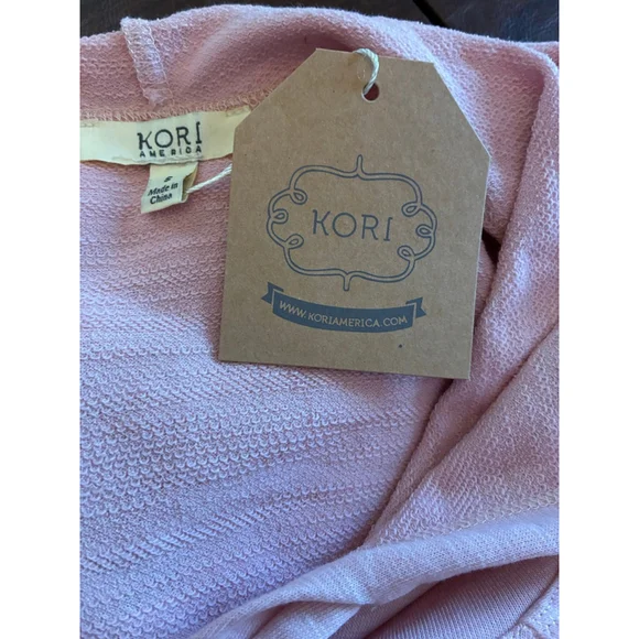 0169 NWT KORI Size Small Light Pink Hoodie - Picture 8 of 10